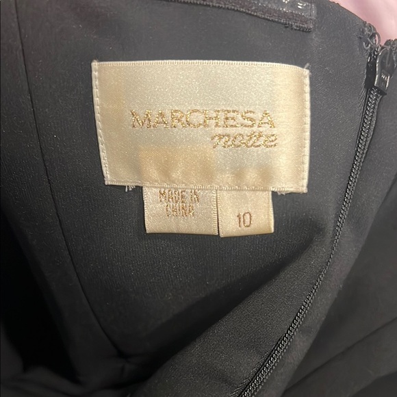 Marchesa Notte Black Lace Strapless Mini Dress Size 10 - Picture 2 of 8